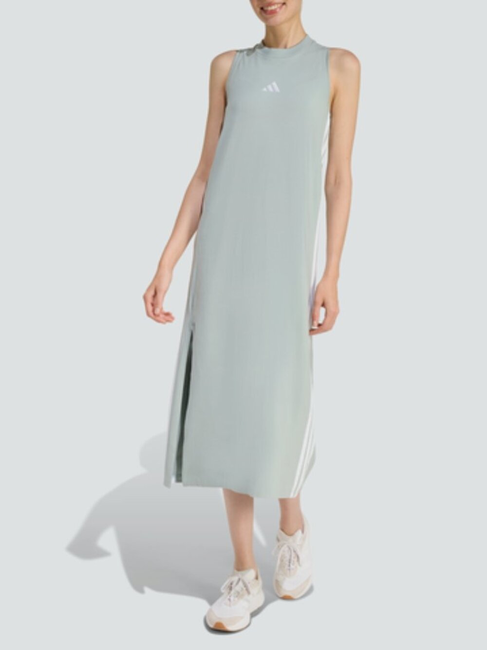 Adidas Midi dress Womens Size L XL Sage Green